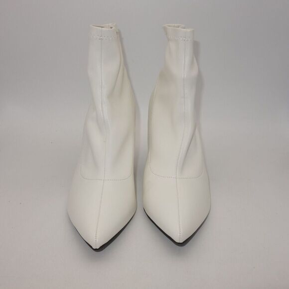 NEW INC International Concepts Women' s 11 White Bray Pointed Toe Ankle Booties - Picture 1 of 13